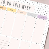 Bloc-note Weekly To Do List