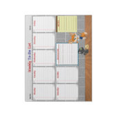 Bloc-note Weekly To-Do-List Planner (Tourné)