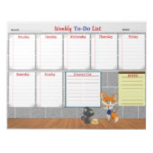 Bloc-note Weekly To-Do-List Planner (Devant)