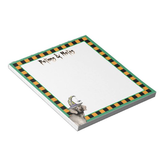 Bloc-note Weimaraner Witch (Incliné)