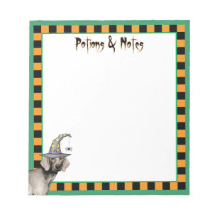 Bloc-note Weimaraner Witch