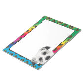 Bloc-note West Highland Terrier motif de pattes de chien col (Incliné)