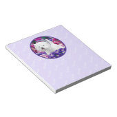 Bloc-note West Highland White Terrier Peinture Chien Art (Incliné)
