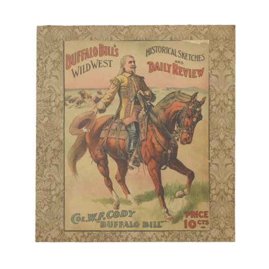 Bloc-note Western Buffalo Bill Wild West (Devant)