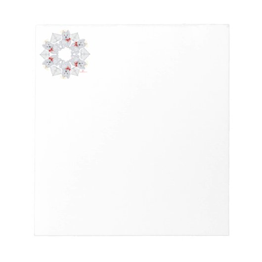 Bloc-note Westie Ange Flocon de Neige (Devant)