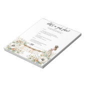 Bloc-note Whats on your phone? Baby Shower Game (Tourné)