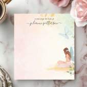 Bloc-note Whimsical Fairy Butterfly Garden Nom personnalisé
