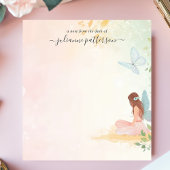 Bloc-note Whimsical Fairy Butterfly Garden Nom personnalisé