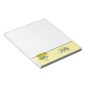 Bloc-note Whimsical Hand Drawn Yellow Roses (Incliné)