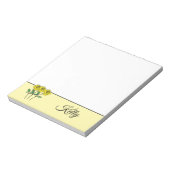 Bloc-note Whimsical Hand Drawn Yellow Roses (Tourné)