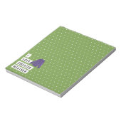 Bloc-note Whimsical I Love Sweater Météo Pois Vert (Tourné)