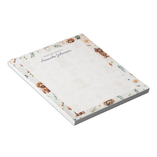 Bloc-note Whimsy Poodle Pizzazz 2 (Incliné)