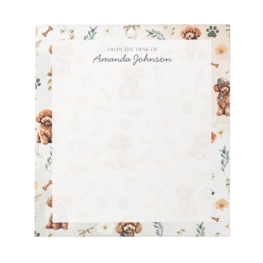 Bloc-note Whimsy Poodle Pizzazz 2 (Devant)