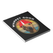Bloc-note Whippet Good Funny 80s Music Chien Design (Incliné)