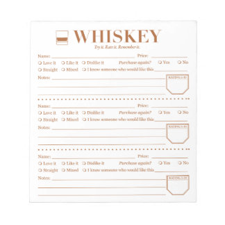 Bloc-note Whiskey Tracker, Whiskey Lover Tableau d'évaluatio