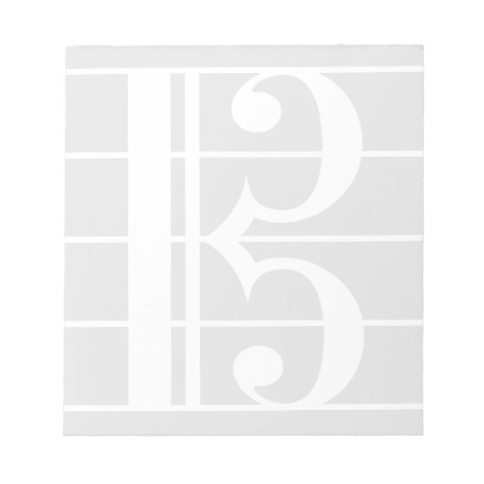 Bloc-note White Alto Clef (Devant)