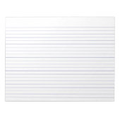 Bloc-note White and Deep Blue Lined Landscape (Devant)