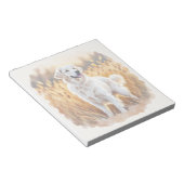 Bloc-note White Golden Retriever Dog (Incliné)