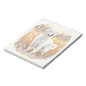 Bloc-note White Golden Retriever Dog (Tourné)