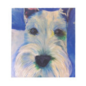 Bloc-note White Schnauzer's RULE ! (Devant)