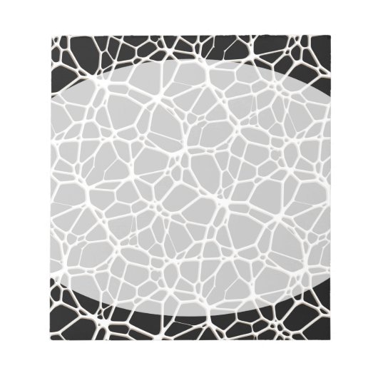 Bloc-note White Web Texture + votre bachgr. & idées (Devant)