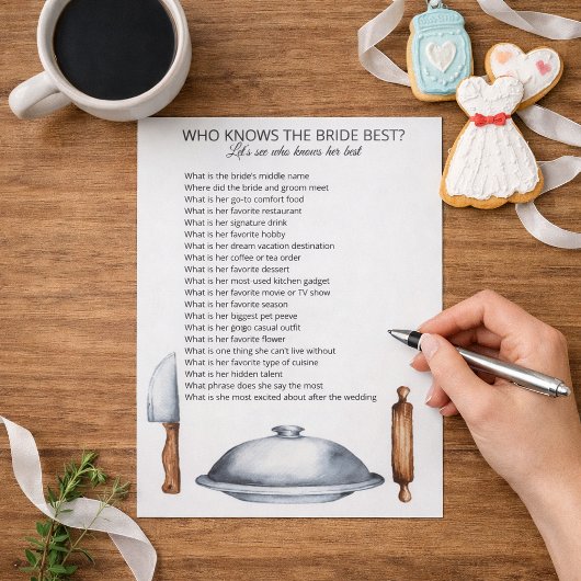 Bloc-note Who Knows the Bride Best