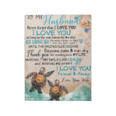 Bloc-note Wife Art To My Husband Turtle (Tourné)