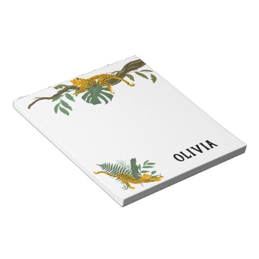 Bloc-note Wild Jungle Tiger Personalized Notepad (Incliné)