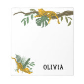 Bloc-note Wild Jungle Tiger Personalized Notepad (Devant)