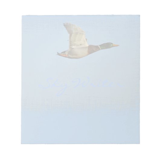 Bloc-note Wild Water Fowl Faune Amateur d'oiseaux Conception (Devant)