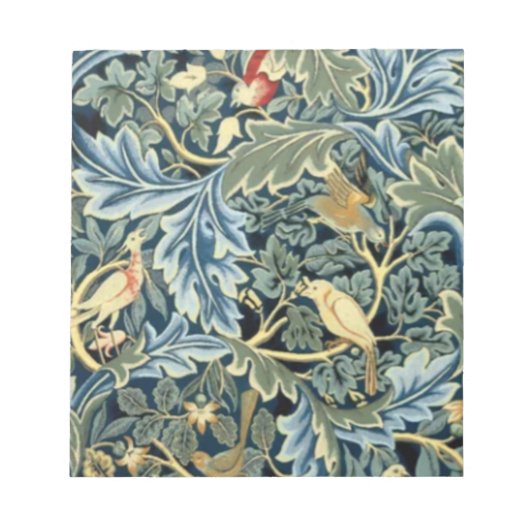 Bloc-note William Morris Birds et Acanthus (Devant)