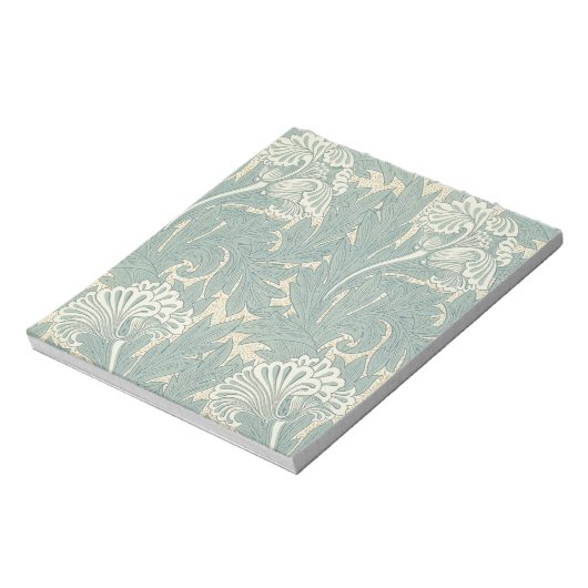Bloc-note William Morris Classique Tulipe Bleu Floral (Tourné)