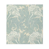 Bloc-note William Morris Classique Tulipe Bleu Floral (Devant)