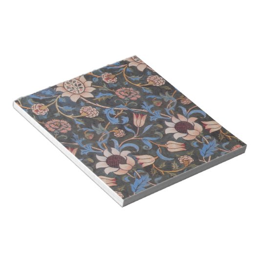 Bloc-note William Morris Evenlode Textile Floral Art (Incliné)