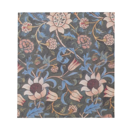 Bloc-note William Morris Evenlode Textile Floral Art (Devant)