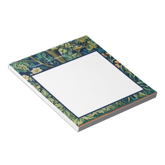 Bloc-note William Morris Oiseaux dans un arbre (Incliné)