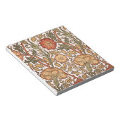 Bloc-note William Morris Rose Flower Fond d'écran Motif (Incliné)