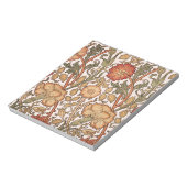 Bloc-note William Morris Rose Flower Fond d'écran Motif (Tourné)