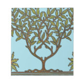 Bloc-note William Morris Tree Frieze Fond d'écran floral (Devant)