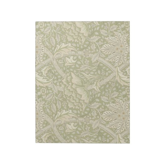 Bloc-note William Morris Windrush fleurs florales classique (Tourné)