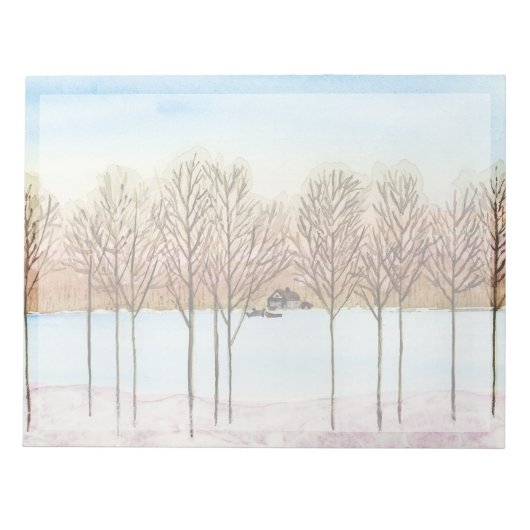 Bloc-note Winter Lake Getaway (Devant)
