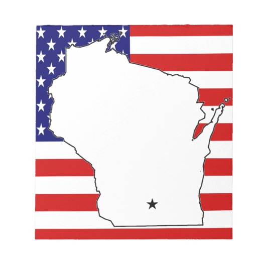 BLOC-NOTE WISCONSIN MAP (Devant)