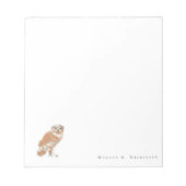 Bloc-note Wise Owl Illustration Personalized (Devant)