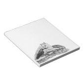 Bloc-note Wolf and Raven black and white design (Incliné)