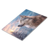Bloc-note Wolf Animal Nature sauvage majestueuse (Incliné)