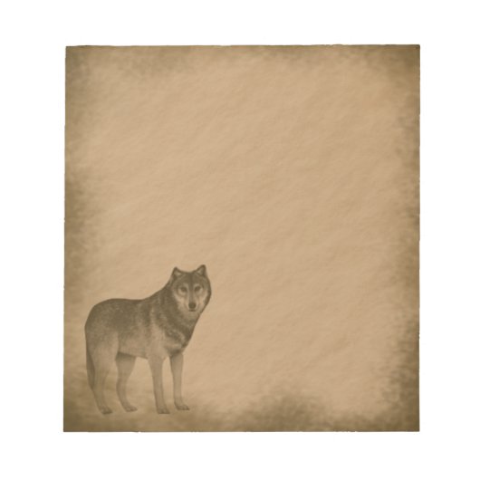 Bloc-note Wolf-grunge (Devant)