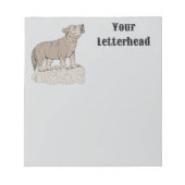 Bloc-note Wolf Pup Howling (Devant)