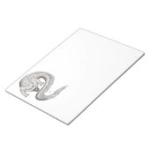 Bloc-note Wolfdragon noir et blanc Design (Incliné)