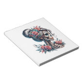 Bloc-note Woman Skull Dia De Los Muertos Skeleton (Incliné)