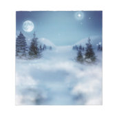 Bloc-note Wonderland d'hiver de nuit (Devant)